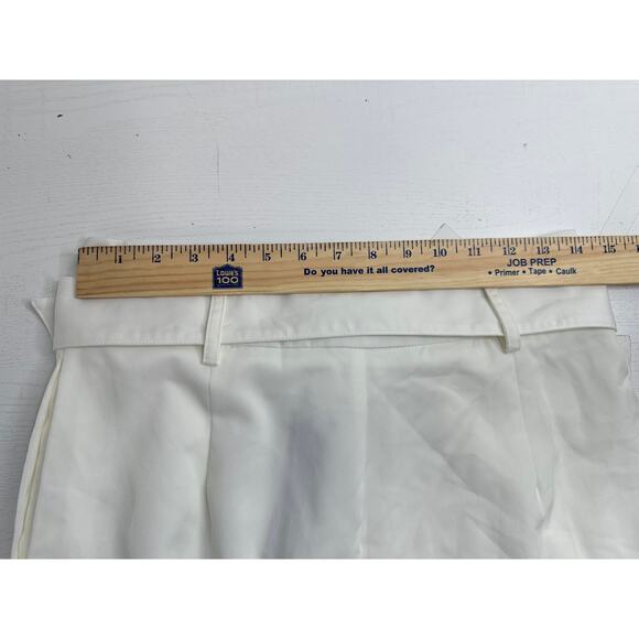 Lulus New! White Belted Wide-Leg Trouser Pants High Rise Formal Workwear M - Picture 10 of 10